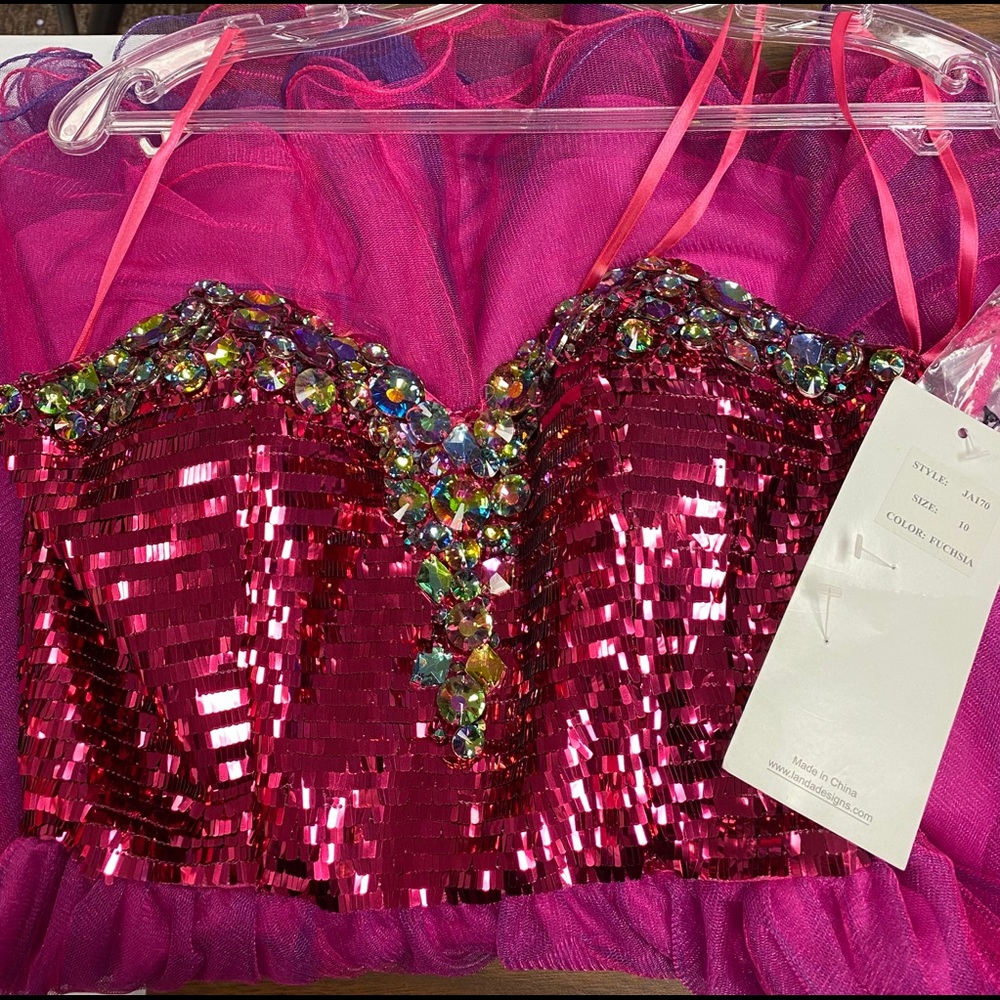 NWT SPLASH BY LANDA  JA170 / Size 10 /  Fuchsia - Picture 4 of 6